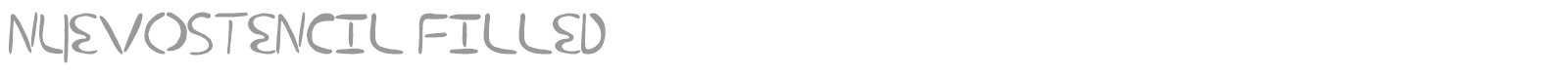nuevostencil filled font preview